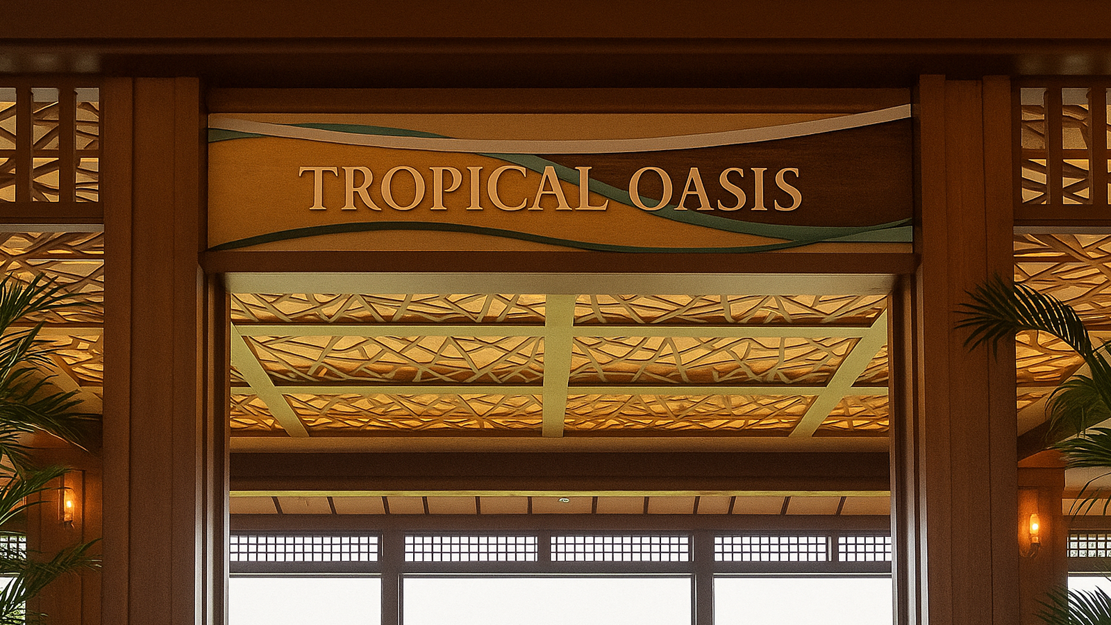 ジャングリア沖縄のスパジャングリア内のレストラン「トロピカルオアシス」